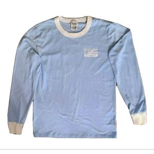 Victoria's Secret PINK Nation Long Sleeve T-Shirt Size Small.